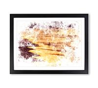 Heading Into The Surf Watercolour Modern Framed Print | A2 Black Framed Wall Art | Ready to Hang | Modern Historical Picture | Living Room Bedroom Lounge Office