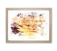 Heading Into The Surf Watercolour Modern Framed Print | A4 Oak Framed Wall Art | Ready to Hang | Modern Historical Picture | Living Room Bedroom Lounge Office