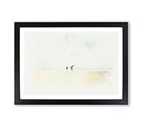 Heading to The Surf in Abstract Framed Print | A2 Black Framed Wall Art | Ready to Hang | Abstract Fantasy Picture | Living Room Bedroom Lounge Office
