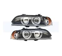 Headlamp A Pair Front Bumper Head Light Head Lamp For BMW 5 Series E39 1997-2003 Headlamp Headlight Front Turn Signal Light Front Lights(Yellow 1 Pair)