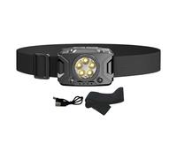 Headlamp - ABS, Outdoor Motion Sensor Headlights| Waterproof, Fast Charging, 45 Degree Adjustable Angle, Red Light Warning, Long Battery Life,Head Flashlight for Outside Adults