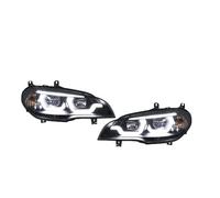 Headlamp Assembly 2pcs For X5 E70 2007-2013 Car Headlamp Assembly Led Front Headlights DRL Angel Eyes Turn Signal Accessories Headlight Assembly
