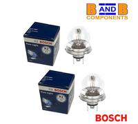 HEADLAMP BULB x 2 VW T1 BEETLE T2 BAY P45T 12v 45/40w R2 410 ROUND BASE A1998