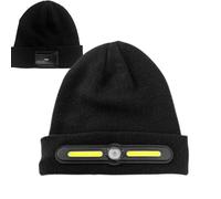 Headlamp Cap - 3 Modes Rechargeable Cap, LED Winter Hat, Outdoor Equipment Accessory, Safety Glow | Night Bike Running Hiking Camping Av Activity