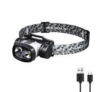 Headlamp Flashlight, Lumen Ultra-Light Bright LED Rechargeable Headlight with White Light IPX6,Waterproof Motion Sensor Head Lamp,9 Modes for Outdoor Camping Running Hiking Fishing