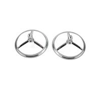 Headlamp Guards Protectors Fog Light Cover For Touring Motorcycle 7'' Headlight Bullet Trim Ring 4.5'' Auxiliary Grid Headlamps Covers(1pair 4.5inch)