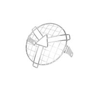 Headlamp Guards Protectors Universal 6.5" Metal Motorcycle Headlight Mesh Grill Guard Black Grid Headlamps Covers(A Style Chrome)