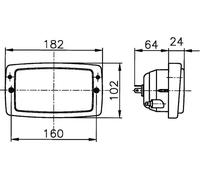 HELLA 1AD 996 018-641 Head Light Lamp Right O/S Left N/S Fits CASE IH HAKO HAMM