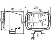 HELLA 1AE 004 234-001 Headlight