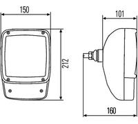 HELLA 1SA 996 120-471 Headlight