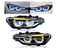 Headlamp Pair Car Lights For BMW 3 Series 2013 2014-2019 F30 F35 F80 LED Dynamic Headlights DRL Halo Angel Eyes Projector Lens Front Lamp Assembly(Xenon)