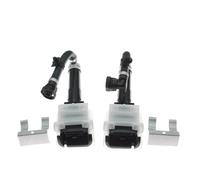 Headlamp Water Jet Compatible with Infiniti for J50 EX35 EX37 EX25 Left/Right Front Headlight Washer Nozzle Sprayer Jet with Cover Cap 28642-1BF0A 28641-1BF0A