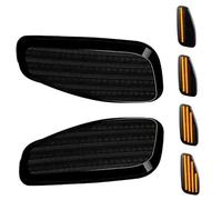 Headlamps 2 Piece LED Car Dynamic Turn Signal Light Side Marker Lamps Blinker Amber OEM# 68256049AA 68256050AA For Jeep For Renegade BU 2014-2021 Headlight(Smoked)