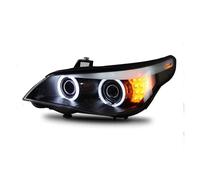 Headlamps Assembly For BMW 5 Series E60 Headlights 2003-2010 LED Head Lamp Angel Eye DRL Front Light Bi-Xenon Lens Xenon Car Styling(8000K White Blue,2007-2010)