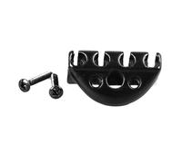 Headless Bass String Locking Nut, Metal String Lock for Headless Bass Guitars, 39mm Compact Lightweight Performance Tuning Lock with Screws, Replacement for Ibanez, Steinberger, (Black)