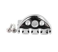 Headless Bass String Locking Nut, Metal String Lock for Headless Bass Guitars, 39mm Lightweight Performance Tuning Lock with Screws, Compatible with Jazz Bass and Ibanez SR (Silver)