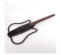 Headless Electric Guitar Left And Right Hand Folding Mute Guitar Beginners Entry Portable Travel Headless Electric Guitar (Color : 02)