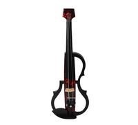 Headless Electric Violin, Carbon Fiber Body ABS Edge Silent Electric Violin for Practice Performance (Rose Petal)