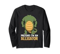 Headless Funny Halloween Costume Pretend I'm an Alligator Long Sleeve T-Shirt