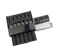 Headless guitar dedicated bridge Black six string tailpiece Generic Acoustic Guitar Bridge