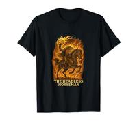 Headless Horseman Haunted Legend Gothic Horror Design T-Shirt