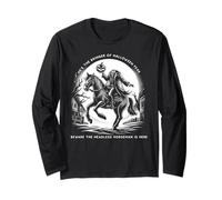 Headless Horseman Pumpkin Face Happy Halloween Sleepy Hollow Long Sleeve T-Shirt