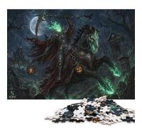 Headless Horseman Wooden Jigsaw Puzzle 500 Pieces, Family Game Night