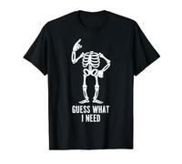 Headless Skeleton Guess What I Need Value Graphic T-Shirt, Men, Black, S