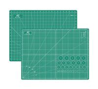 Headley Tools 18x24 Inch Thickened Self Healing Cutting Mat, A2 Rotary Cutting Sewing Mat for Crafts, Double Sided 5-Ply Table Cutting Board for Fabric Quilting Leather Arts Hobby Project, Green