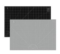 Headley Tools Thickened 24 x 36 Inch Self Healing Sewing Cutting Mat, A1 Rotary Cutting Sewing Mat for Crafts, Double Sided 5-Ply Table Cutting Board for Fabric Quilting Leather Hobby, Grey/Black