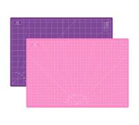 Headley Tools Thickened 24 x 36 Inch Self Healing Sewing Cutting Mat, A1 Rotary Cutting Sewing Mat for Crafts, Double Sided 5-Ply Table Cutting Board for Fabric Quilting Leather Hobby, (Pink/Purple)