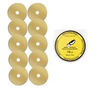 Headley Tools Titanium Coated 60mm Rotary Cutter Blades 10 Pack Fits Olfa, Fiskars, Replacement Rotary Blade for Arts Crafts Sewing