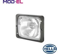 HELLA 1AA 004 109-031 Asymmetric-Headlight - 24/12V - Reference number: 10 - Fitting - Lens Colour: transparent - Plug: Blade Terminal - Right Front/Left Front