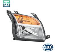 HELLA Headlights 1ED 247 026-261 Right W5W, H4, PY21W Halogen 12 yellow for right-hand traffic