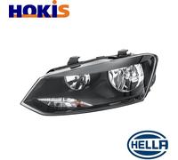 HELLA Headlights 1EE 247 051-091 Left W5W, PY21W, H7/H7 FF, Halogen 12 for right-hand traffic VOLKSWAGEN: Polo V Hatchback