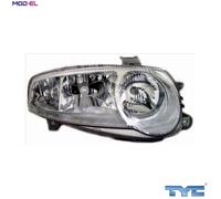 TYC Right Headlight for Alfa Romeo 147 - 20-0121-05-2 - 46556565/46826194
