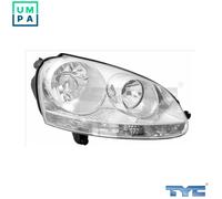 TYC Headlight 20-0317-25-2 for VW Golf V (1K1) 2003-2008