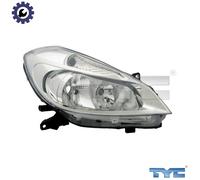 TYC Headlights 20-0793-25-2 Right H7/H7 for right-hand traffic RENAULT: CLIO 3, Clio III Grandtour