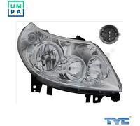 Augustin Group Headlight TYC 20-11334-15-2 Complete Left for Fiat Ducato 250/251/252/254