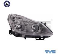RIGHT HEADLIGHT FOR LHD EUROPE EDITION 20-1153-05-2 TYC I