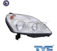 HEADLIGHT 20-11651-05-2 FOR OPEL ZAFIRA/FAMILY/B Z16XNT/16XER/16YNG 1.6L 4cyl
