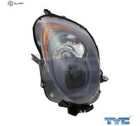 TYC Headlight 20-11753-15-2 for Alfa Romeo MITO 0.9L 2cyl / 1.2L 4cyl