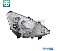 TYC Headlight 20-11809-05-2 for Peugeot Partner/Tepee/Box/MPV 1.6L