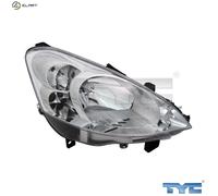 TYC Headlight 20-11809-05-2 for Peugeot Partner/Tepee/Box/MPV 1.6L