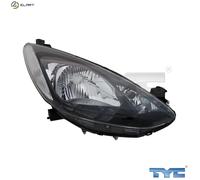 TYC Headlight 20-12032-15-2 for Mazda 2 - fits ZJ-VE/ZJ46 1.3L, Y404 1.4L, Y655/Y661 1.6L