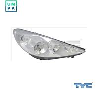 TYC Headlight 20-12182-15-2 Left H7/H1 for Right-Hand Traffic