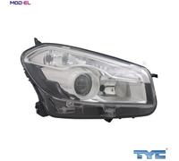 TYC Europe B.V. Headlight 20-12319-05-2 for Nissan Qashqai/Dualis +2 K9K282/292/430 1.5L 4cyl