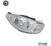 TYC Left Headlight 20-12574-05-2 for Hyundai i10 (2011-2013)