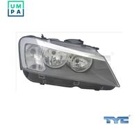 TYC Headlight 20-12847-05-2 for BMW X3 (F25) 2.0L 4-cyl N47D20C/N20B20A 2010-2017