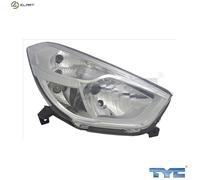 Headlights TYC 20-14730-05-2 for DACIA